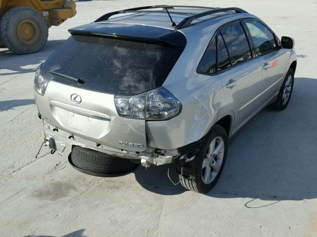 JTJHA31U540043142 - 2004 LEXUS RX 330 SILVER photo 4