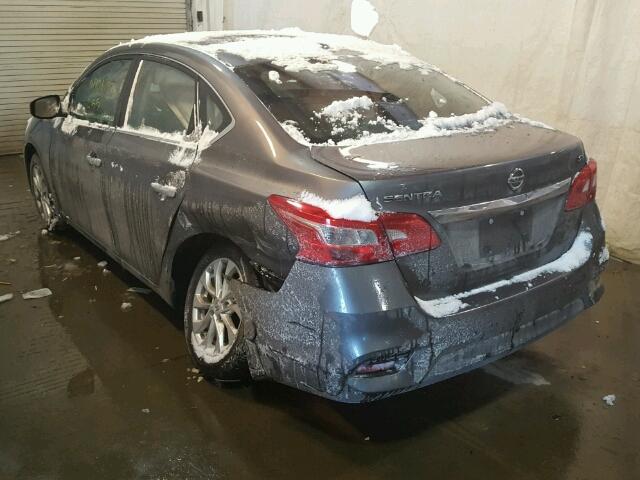 3N1AB7AP9HY338567 - 2017 NISSAN SENTRA S GRAY photo 3