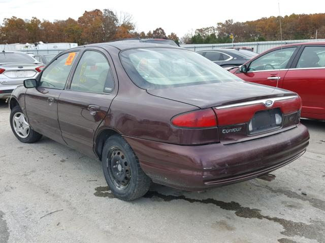 1FAFP66L8YK128907 - 2000 FORD CONTOUR SE BURGUNDY photo 3