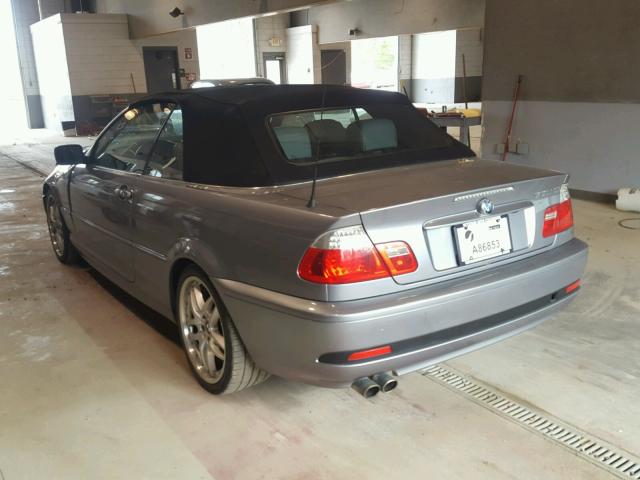 WBABW53454PL42525 - 2004 BMW 330 CI SILVER photo 3