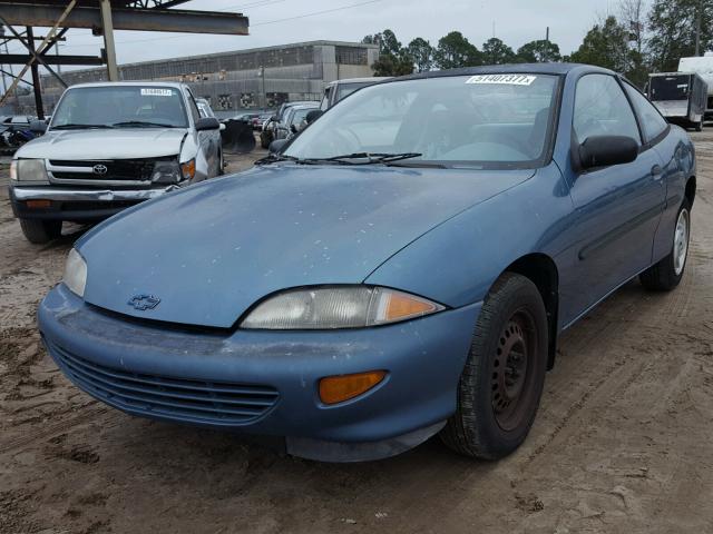 1G1JC1248VM127525 - 1997 CHEVROLET CAVALIER B BLUE photo 2