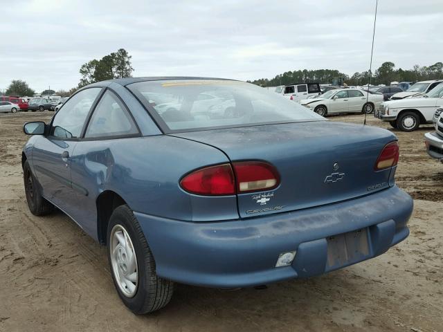 1G1JC1248VM127525 - 1997 CHEVROLET CAVALIER B BLUE photo 3