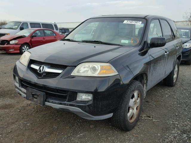 2HNYD18266H531379 - 2006 ACURA MDX BLACK photo 2