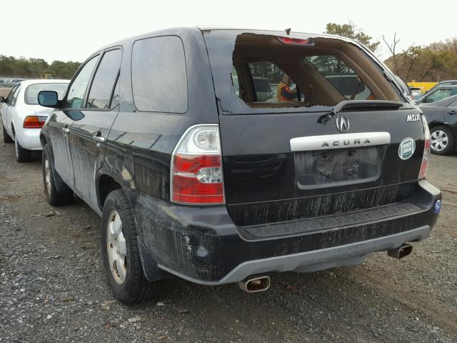 2HNYD18266H531379 - 2006 ACURA MDX BLACK photo 3