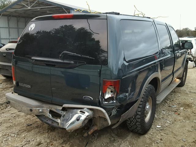 1FMNU44L73ED46894 - 2003 FORD EXCURSION GREEN photo 4