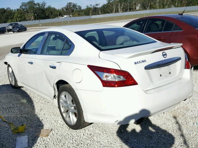 1N4AA51E89C857452 - 2009 NISSAN MAXIMA S WHITE photo 3