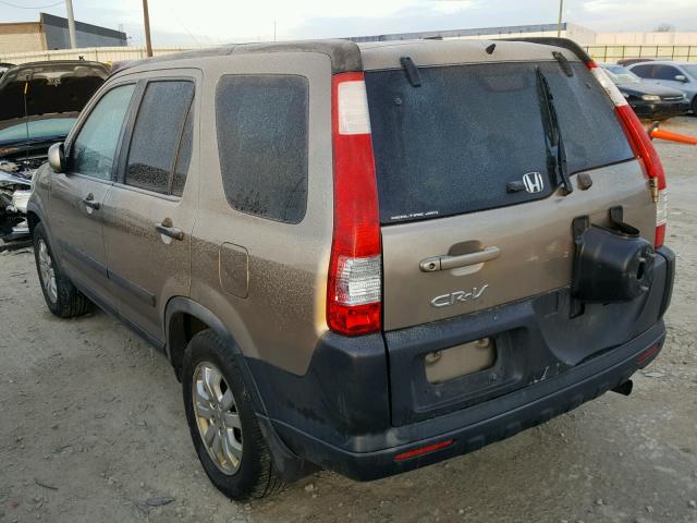 JHLRD78876C056462 - 2006 HONDA CR-V EX TAN photo 3