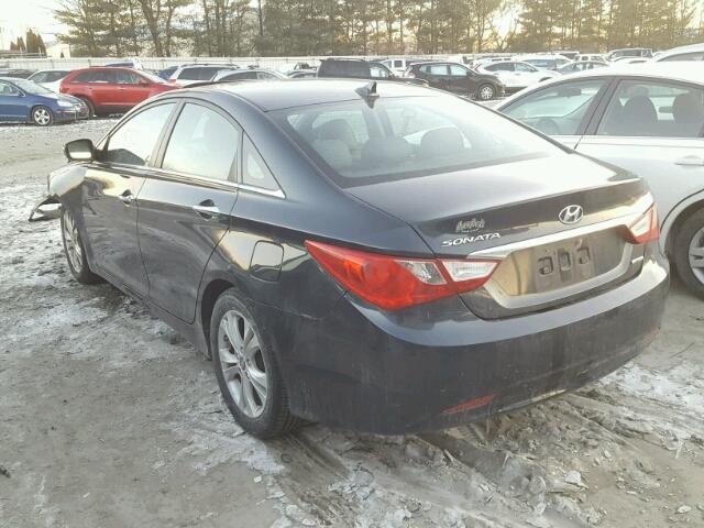 5NPEC4AC2BH081330 - 2011 HYUNDAI SONATA SE BLUE photo 3