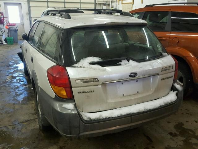 4S4BP61C257326893 - 2005 SUBARU LEGACY OUT WHITE photo 3