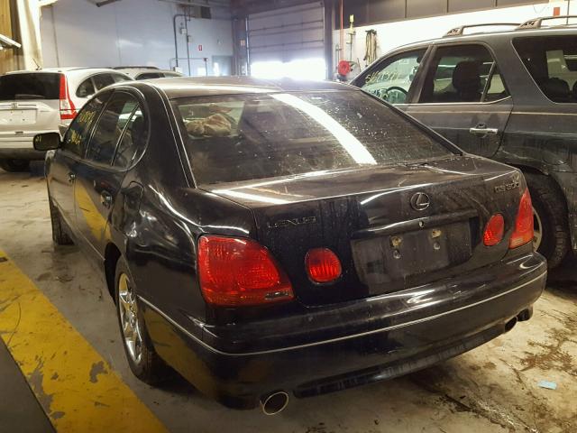 JT8BD69S740192803 - 2004 LEXUS GS 300 BLACK photo 3