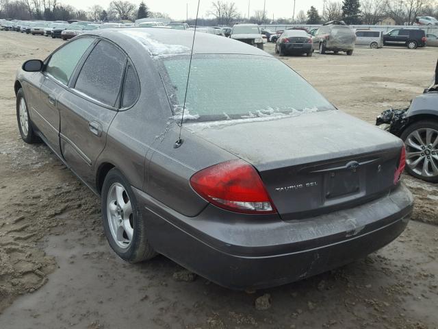 1FAFP56S55A132951 - 2005 FORD TAURUS SEL GRAY photo 3