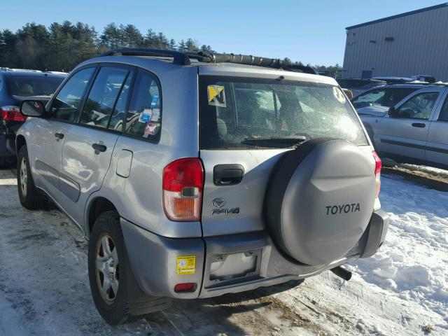 JTEHH20V430249632 - 2003 TOYOTA RAV4 SILVER photo 3