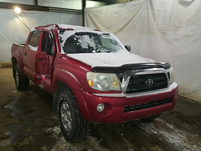 5TELU42N35Z139600 - 2005 TOYOTA TACOMA DOU MAROON photo 1