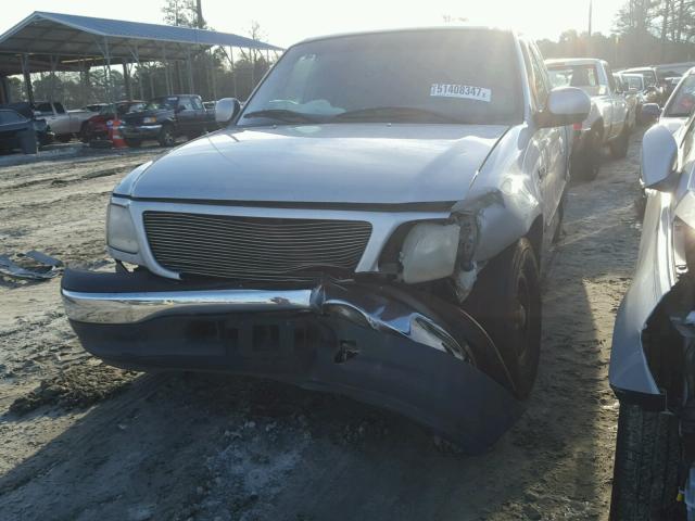 2FTZX17281CA12892 - 2001 FORD F150 SILVER photo 9