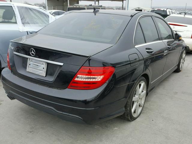 WDDGF4HB1CA607183 - 2012 MERCEDES-BENZ C 250 BLACK photo 4