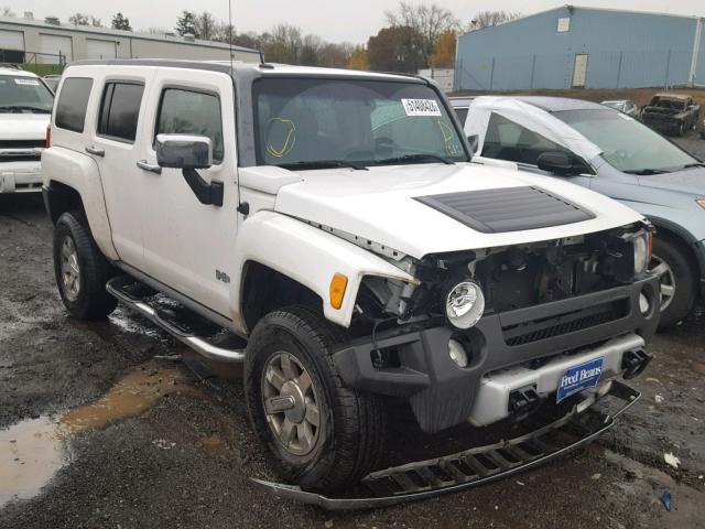 5GTEN13E488179623 - 2008 HUMMER H3 WHITE photo 1