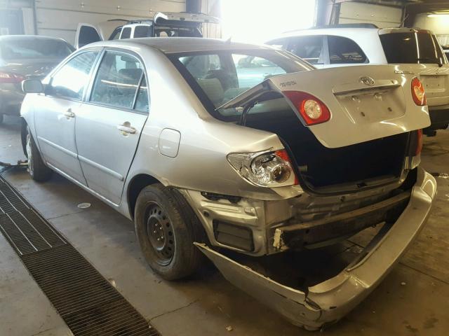 JTDBR32E760085260 - 2006 TOYOTA COROLLA CE SILVER photo 3