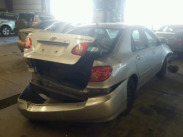 JTDBR32E760085260 - 2006 TOYOTA COROLLA CE SILVER photo 4