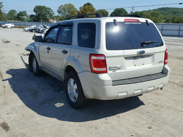 1FMCU93G79KB93100 - 2009 FORD ESCAPE XLT BEIGE photo 3