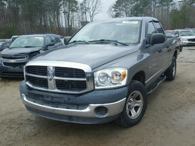 1D7HA18K37J608777 - 2007 DODGE RAM 1500 S GRAY photo 2