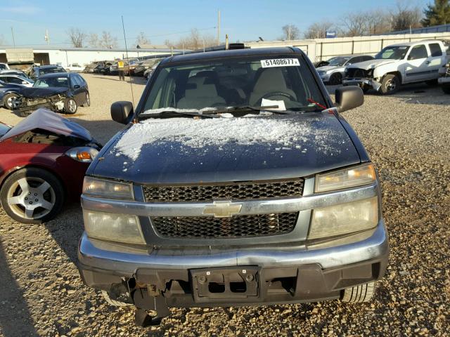 1GCDT136668190525 - 2006 CHEVROLET COLORADO BLUE photo 9