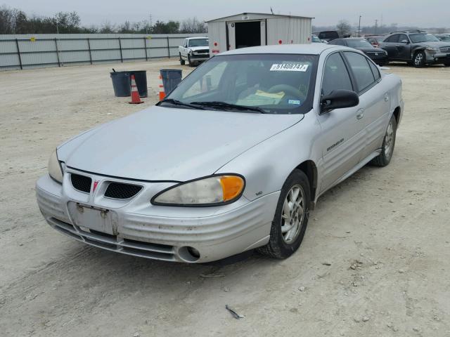 1G2NF52E71M551471 - 2001 PONTIAC GRAND AM S SILVER photo 2