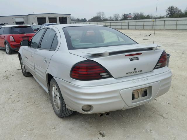 1G2NF52E71M551471 - 2001 PONTIAC GRAND AM S SILVER photo 3