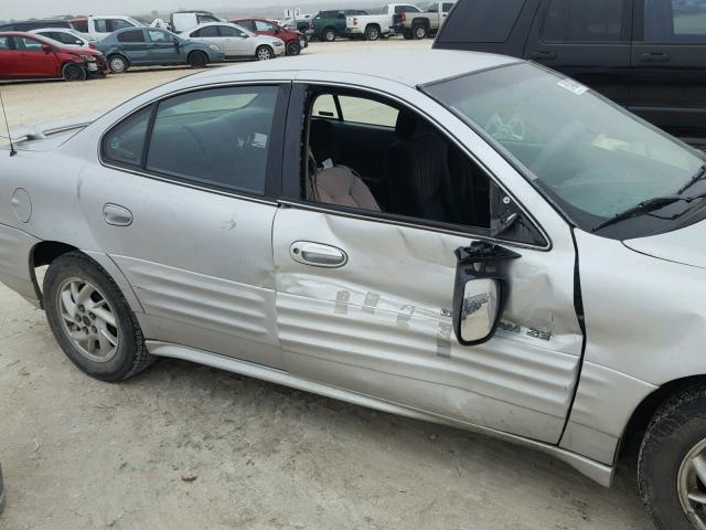 1G2NF52E71M551471 - 2001 PONTIAC GRAND AM S SILVER photo 9