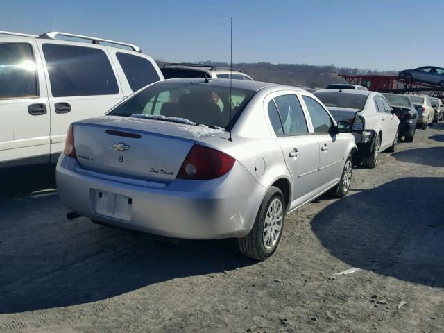 1G1AT58HX97221802 - 2009 CHEVROLET COBALT LT SILVER photo 4