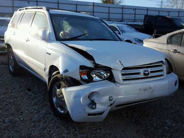 JTEEP21A160176001 - 2006 TOYOTA HIGHLANDER WHITE photo 1