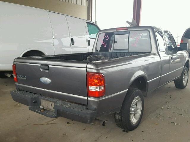 1FTYR14U07PA51219 - 2007 FORD RANGER SUP GRAY photo 4