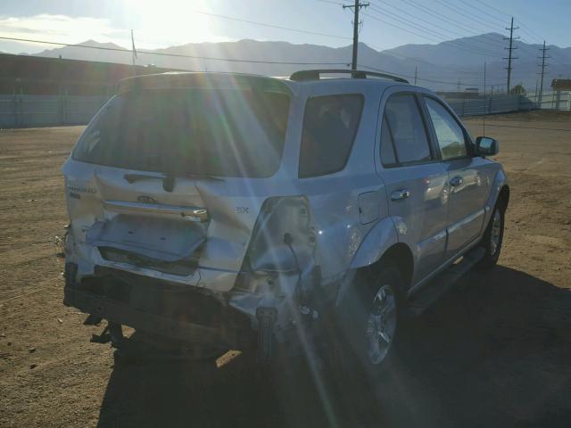 KNDJC736485839118 - 2008 KIA SORENTO EX SILVER photo 4