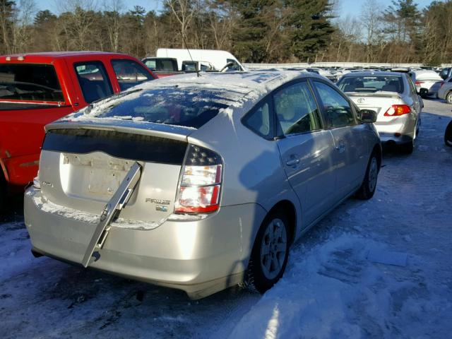 JTDKB20UX40108567 - 2004 TOYOTA PRIUS GRAY photo 4