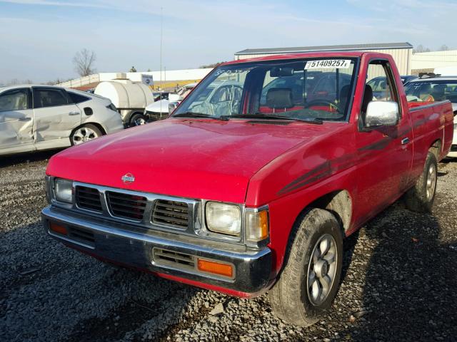 1N6SD11S3VC399802 - 1997 NISSAN TRUCK BASE RED photo 2