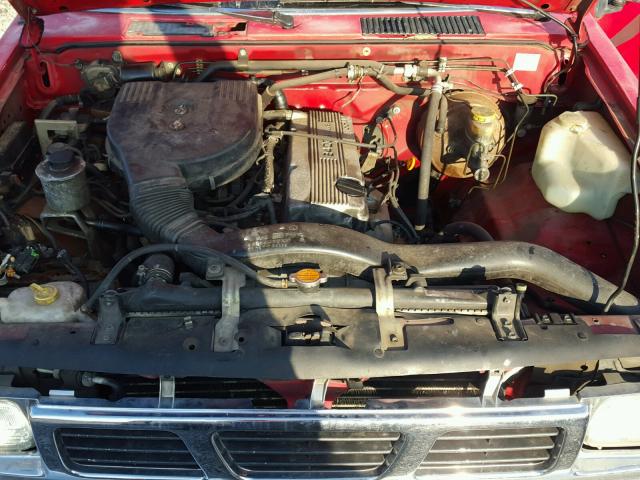 1N6SD11S3VC399802 - 1997 NISSAN TRUCK BASE RED photo 7