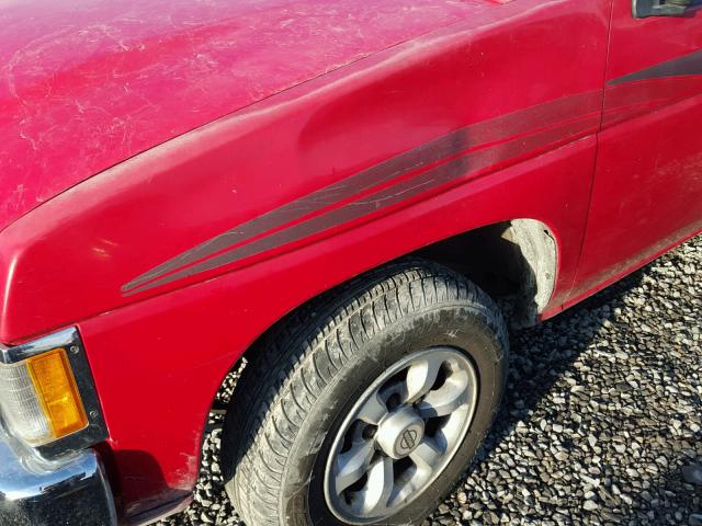 1N6SD11S3VC399802 - 1997 NISSAN TRUCK BASE RED photo 9