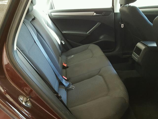 1VWAP7A35DC127846 - 2013 VOLKSWAGEN PASSAT S برغندي صورة 6