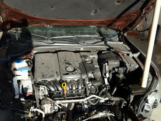 1VWAP7A35DC127846 - 2013 VOLKSWAGEN PASSAT S برغندي صورة 7