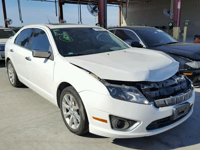 3FAHP0JA9CR301382 - 2012 FORD FUSION SEL WHITE photo 1