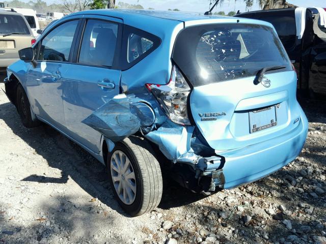 3N1CE2CP3FL391081 - 2015 NISSAN VERSA NOTE BLUE photo 3