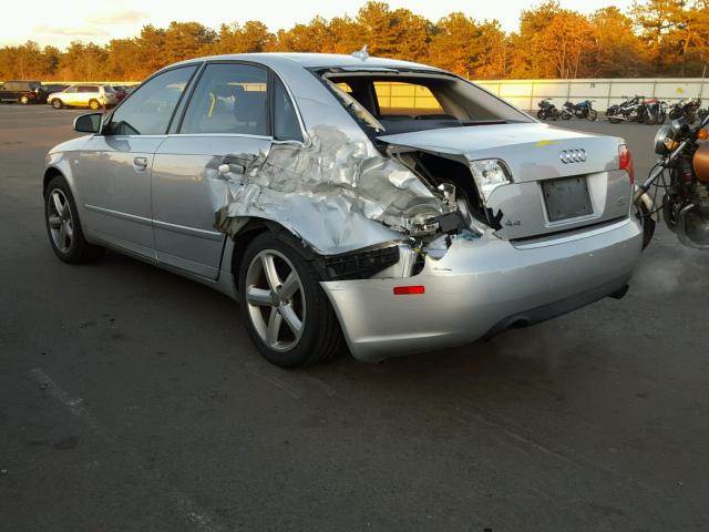 WAUDH78E37A069768 - 2007 AUDI A4 3.2 QUA GRAY photo 3