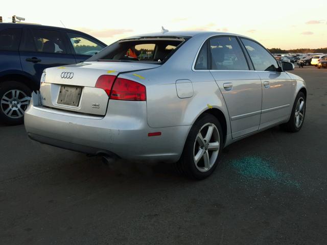 WAUDH78E37A069768 - 2007 AUDI A4 3.2 QUA GRAY photo 4