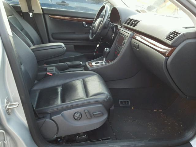 WAUDH78E37A069768 - 2007 AUDI A4 3.2 QUA GRAY photo 5