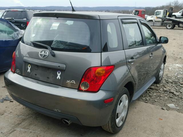 JTKKT624350105845 - 2005 TOYOTA SCION XA GRAY photo 4