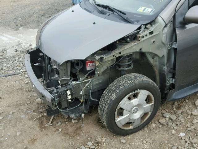 JTKKT624350105845 - 2005 TOYOTA SCION XA GRAY photo 9