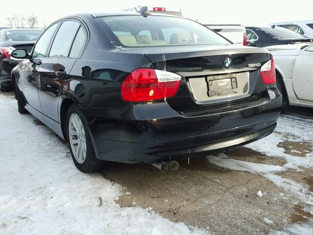 WBAVB135X6KX48701 - 2006 BMW 325 I BLACK photo 3