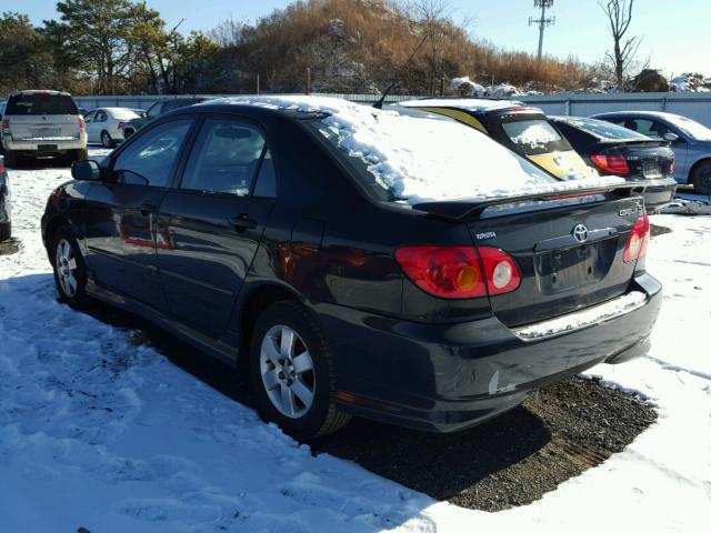 2T1BR32E54C302615 - 2004 TOYOTA COROLLA CE BLACK photo 3