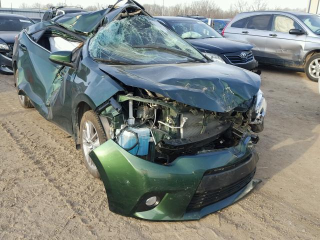 2T1BPRHE5EC143211 - 2014 TOYOTA COROLLA EC 绿色 照片 1