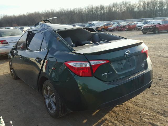 2T1BPRHE5EC143211 - 2014 TOYOTA COROLLA EC 绿色 照片 3