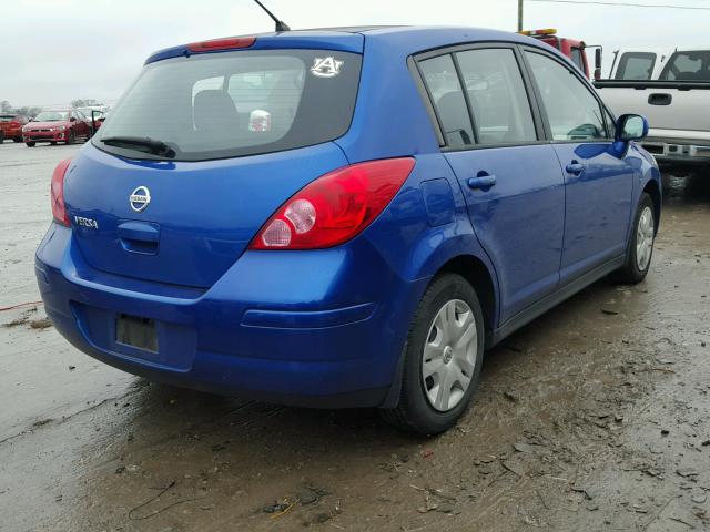 3N1BC1CP2CK813340 - 2012 NISSAN VERSA S BLUE photo 4